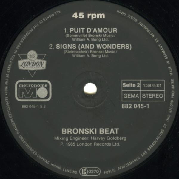 Bronski Beat ,  Marc Almond - I Feel Love (12" Tweedehands) - Discords.nl