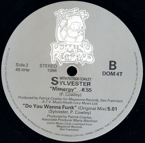 Sylvester With Patrick Cowley - "Do You Wanna Funk" b/w "Menergy" + "Do You Wanna Funk" (12" Tweedehands)