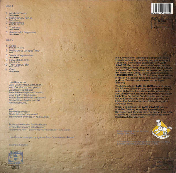 Latin Quarter - Modern Times (LP Tweedehands)