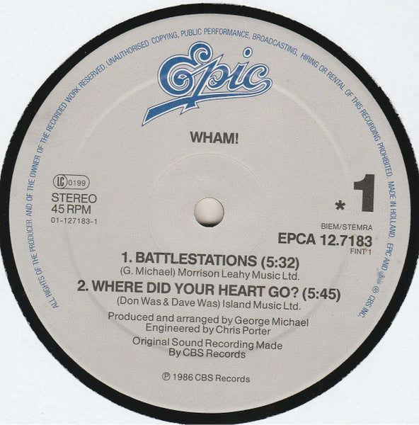 Wham! - The Edge Of Heaven (LP Tweedehands)