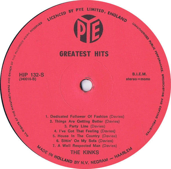 Kinks, The - Greatest Hits (LP Tweedehands)