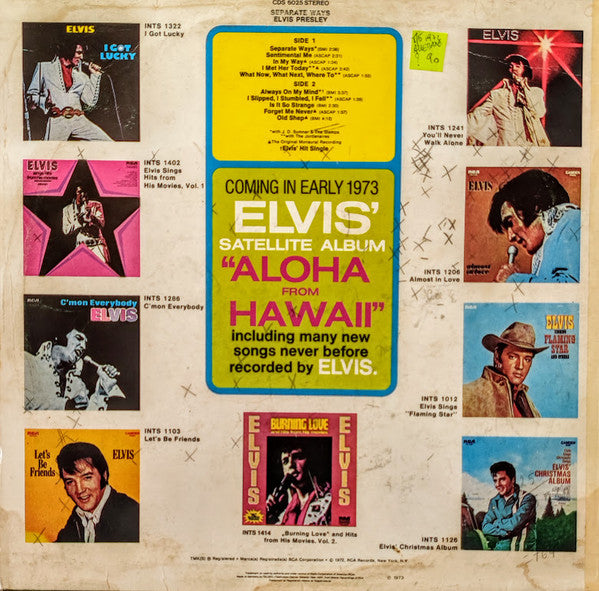 Elvis Presley - Separate Ways (LP Tweedehands)