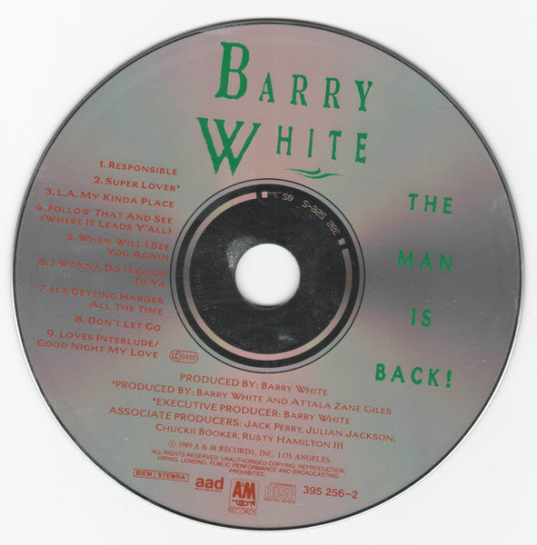 Barry White - The Man Is Back! (CD)