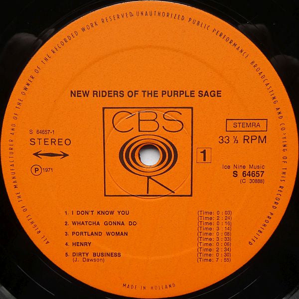 New Riders Of The Purple Sage - New Riders Of The Purple Sage (LP Tweedehands)