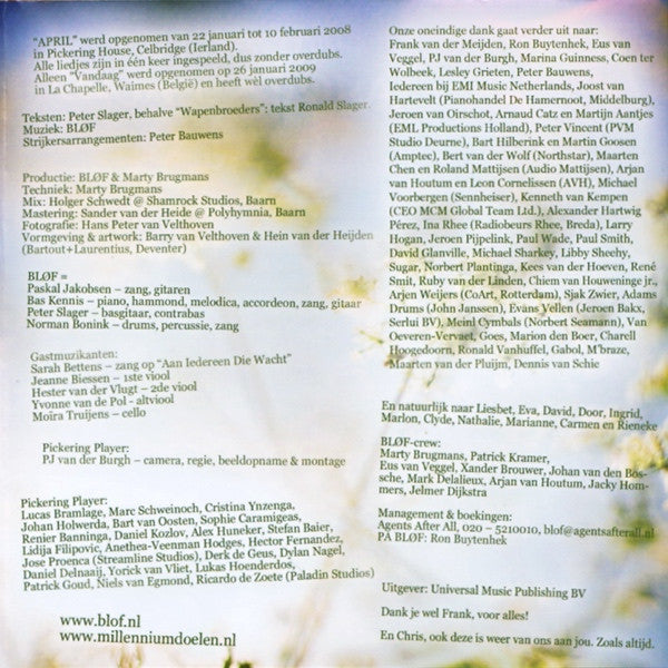 Bløf - April (Pickering Sessies Deel 2) (CD Tweedehands)