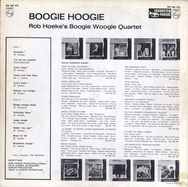 Rob Hoeke Boogie Woogie Quartet - Boogie Hoogie (LP Tweedehands)
