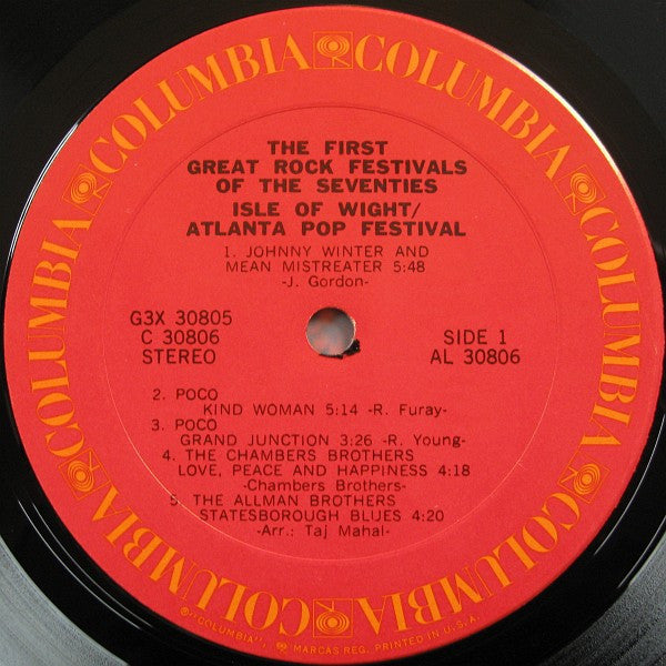 Various - The First Great Rock Festivals Of The Seventies - Isle Of Wight / Atlanta Pop Festival (LP Tweedehands)