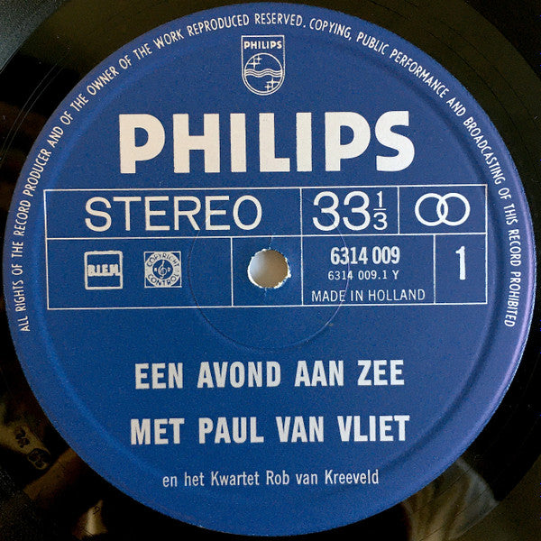 Paul van Vliet (2) - Een Avond Aan Zee Met Paul Van Vliet (LP Tweedehands) - Discords.nl