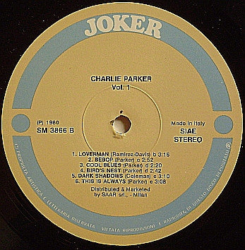 Charlie Parker - Charlie Parker Quartet, Quintet & Septet (Vol. 1) (LP Tweedehands) - Discords.nl