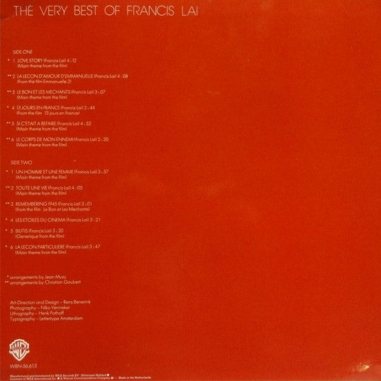 Francis Lai - The Very Best Of Francis Lai (LP Tweedehands)