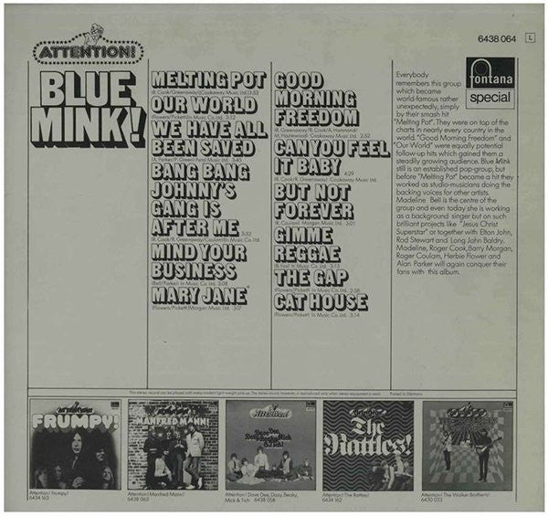 Blue Mink - Attention! Blue Mink! (LP Tweedehands)