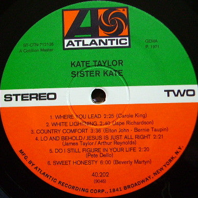 Kate Taylor - Sister Kate (LP Tweedehands)