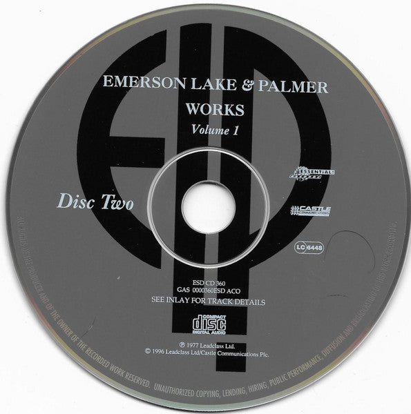 Emerson, Lake & Palmer - Works (Volume 1) (CD)