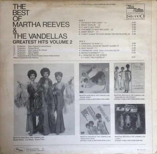 Martha Reeves & The Vandellas - The Best Of Martha Reeves & The Vandellas (LP Tweedehands)