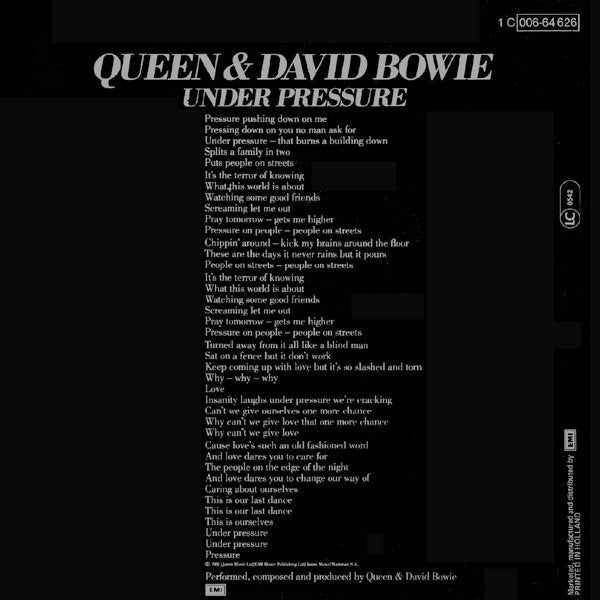 Queen & David Bowie - Under Pressure (7-inch Tweedehands)
