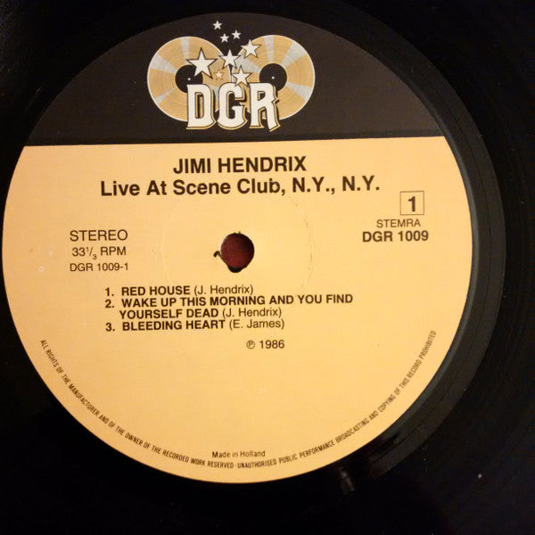 Jimi Hendrix - Live At The Scene Club, N.Y., N.Y. (LP Tweedehands)