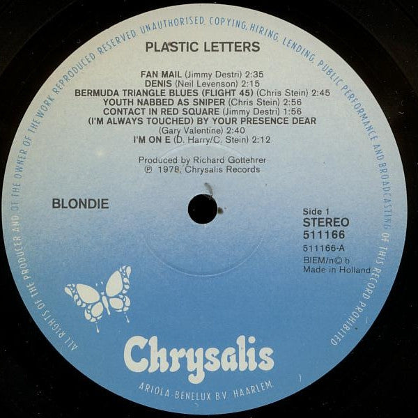 Blondie - Plastic Letters (LP Tweedehands)