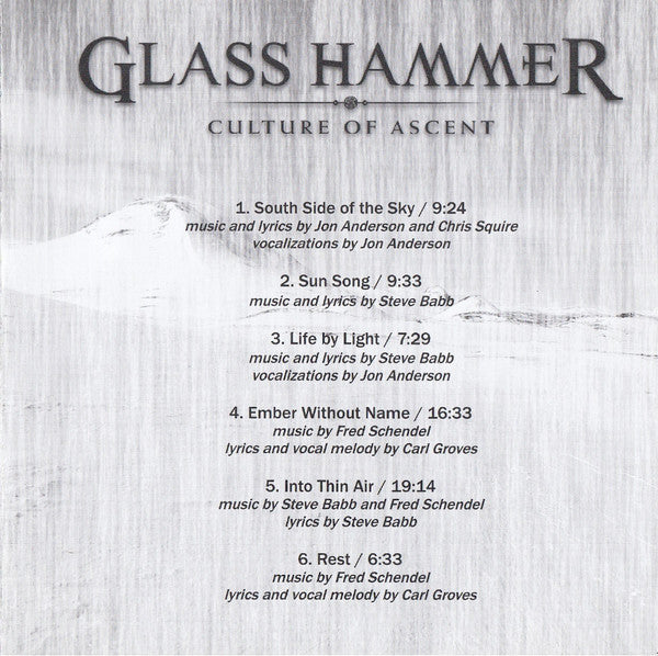 Glass Hammer - Culture Of Ascent (CD)