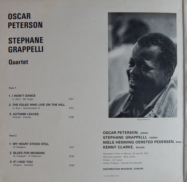 Oscar Peterson - Stéphane Grappelli Quartet - Oscar Peterson - Stephane Grappelli Quartet Vol. 2 (LP Tweedehands)