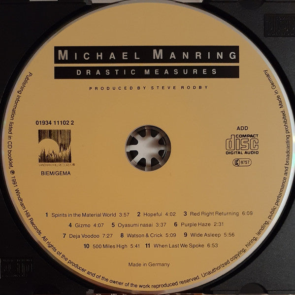Michael Manring - Drastic Measures (CD Tweedehands)
