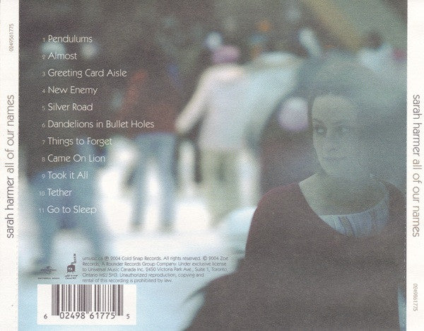 Sarah Harmer - All Of Our Names (CD)