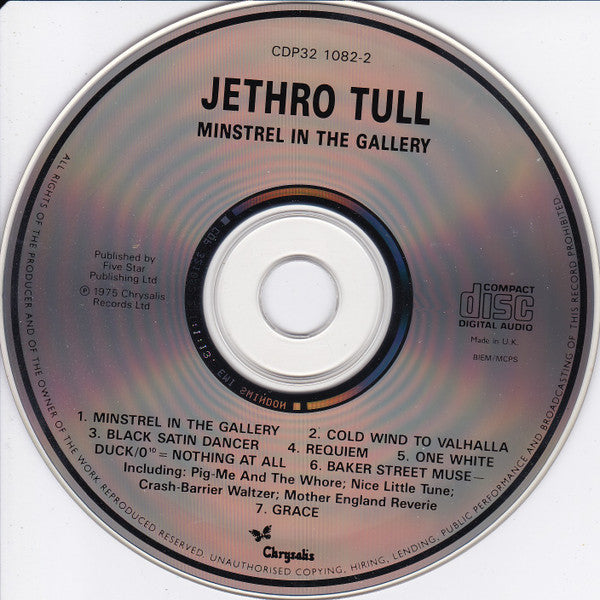 Jethro Tull - Minstrel In The Gallery (CD)