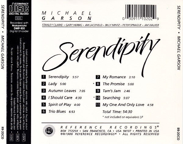 Mike Garson - Serendipity (CD Tweedehands)