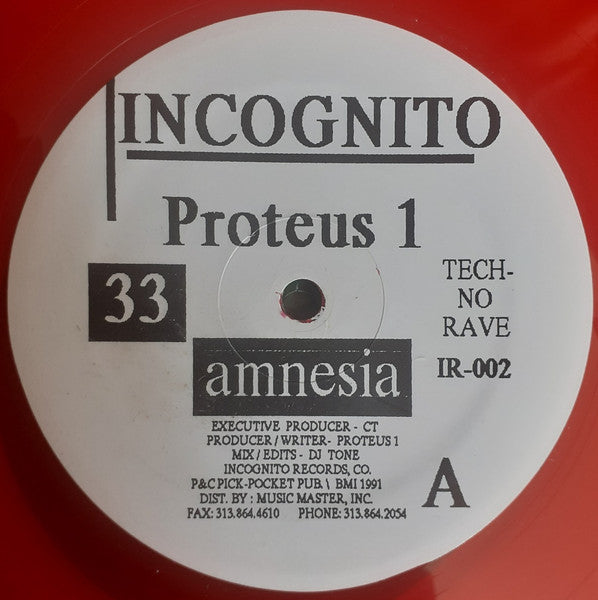 Proteus 1 - Amnesia (12" Tweedehands)