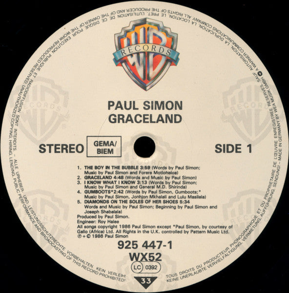 Paul Simon - Graceland (LP Tweedehands)