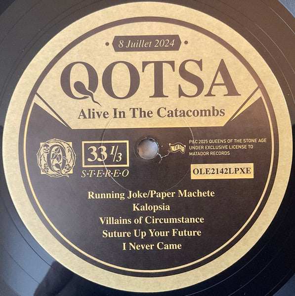 Queens Of The Stone Age - Alive In The Catacombs (LP)