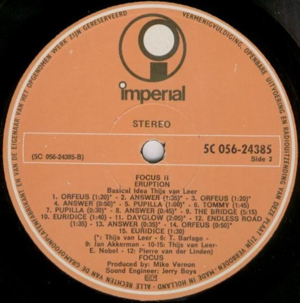 Focus - Focus II (LP Tweedehands) - Discords.nl