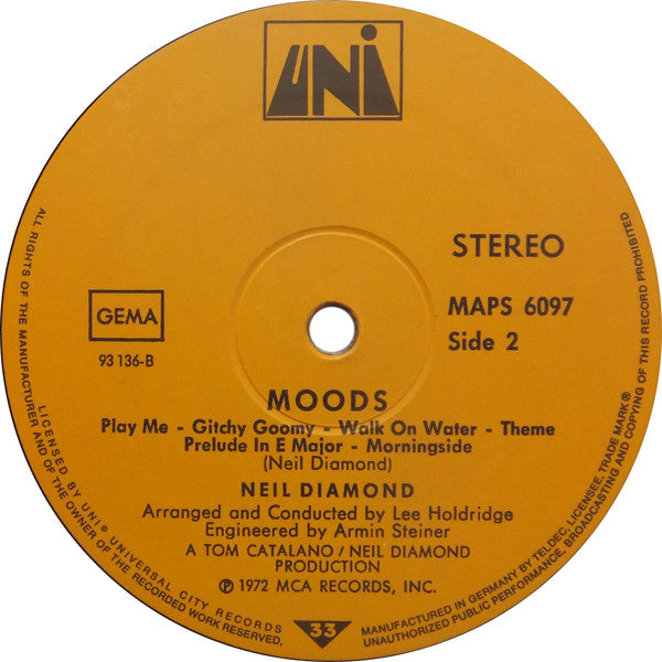 Neil Diamond - Moods (LP Tweedehands)