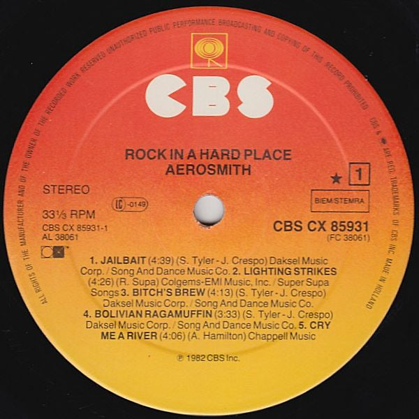Aerosmith - Rock In A Hard Place (LP Tweedehands)