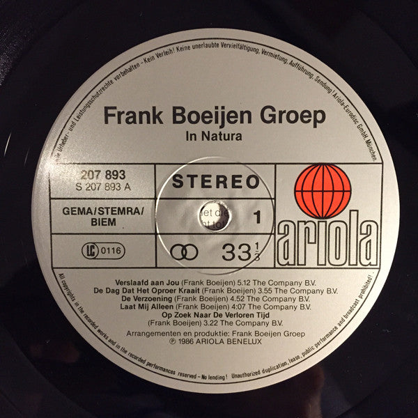 Frank Boeijen Groep - In Natura (LP Tweedehands)