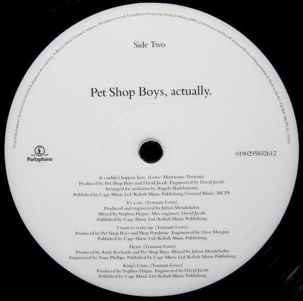 Pet Shop Boys - Actually (LP) - Discords.nl