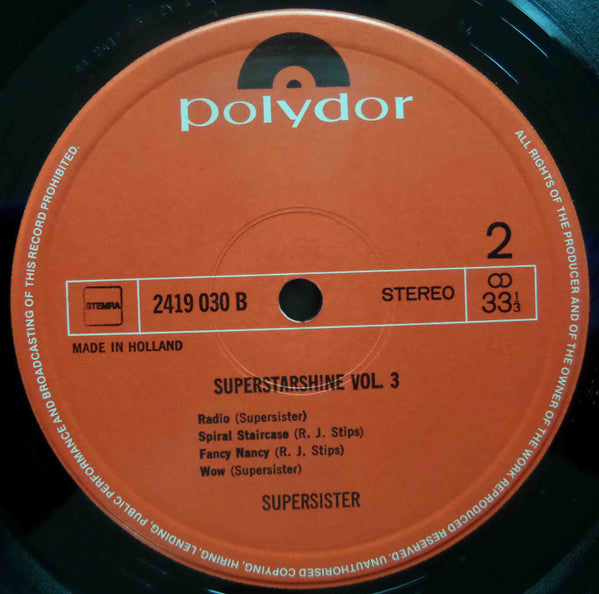 Supersister - Superstarshine Vol. 3 (LP Tweedehands)