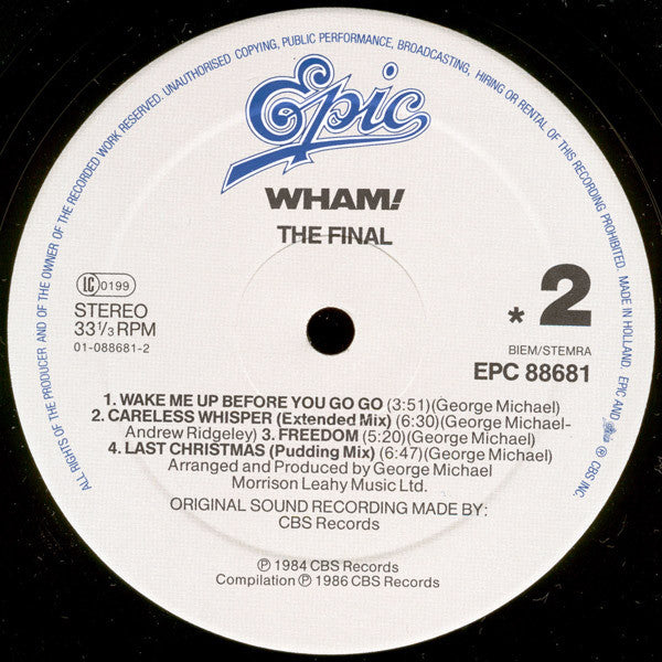 Wham! - The Final (LP Tweedehands)
