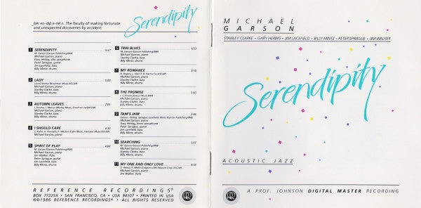 Mike Garson - Serendipity (CD Tweedehands)