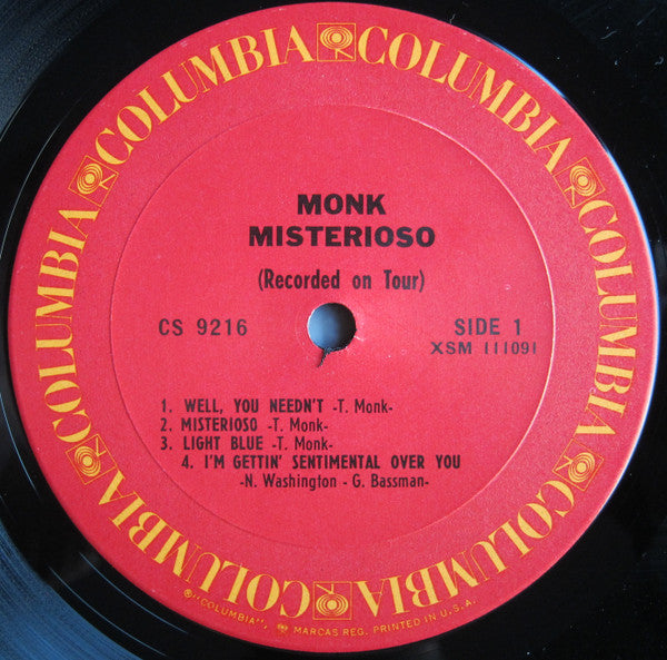 Thelonious Monk - Misterioso (Recorded On Tour) (LP Tweedehands) - Discords.nl