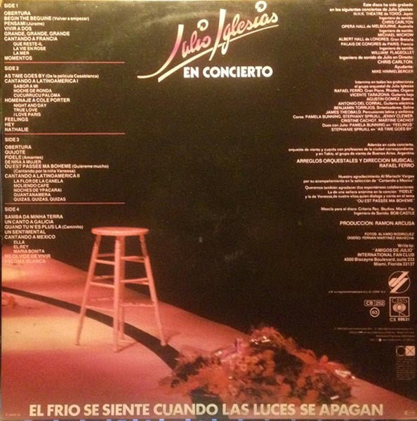 Julio Iglesias - En Concierto (LP Tweedehands) - Discords.nl
