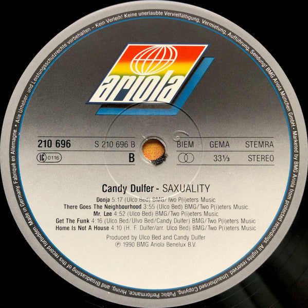 Candy Dulfer - Saxuality (LP Tweedehands) - Discords.nl
