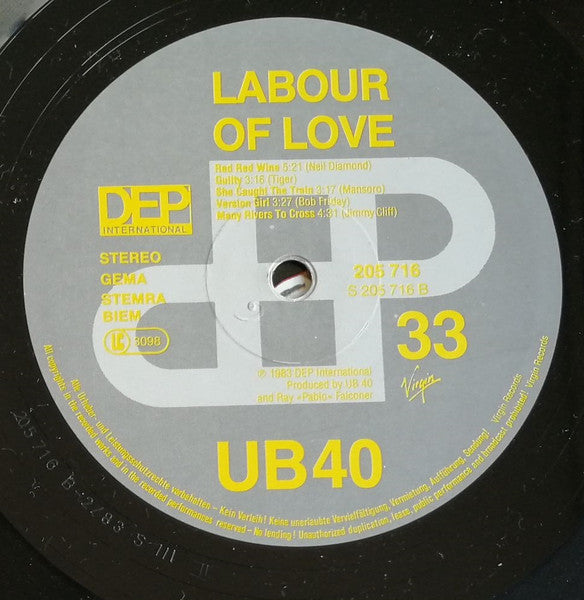 UB40 - Labour Of Love (LP Tweedehands)