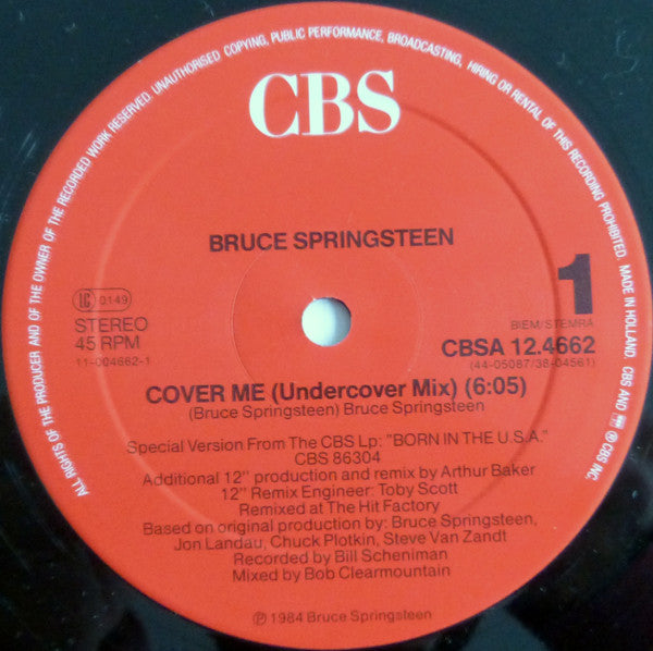 Bruce Springsteen - Cover Me (Undercover Mix) (12" Tweedehands)