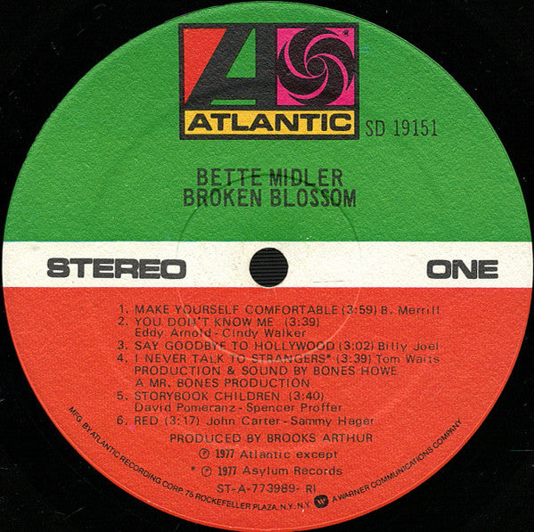 Bette Midler - Broken Blossom (LP Tweedehands)