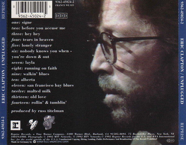 Eric Clapton - Unplugged (CD Tweedehands)