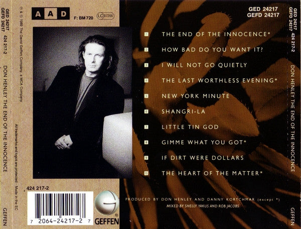 Don Henley - The End Of The Innocence (CD Tweedehands) - Discords.nl