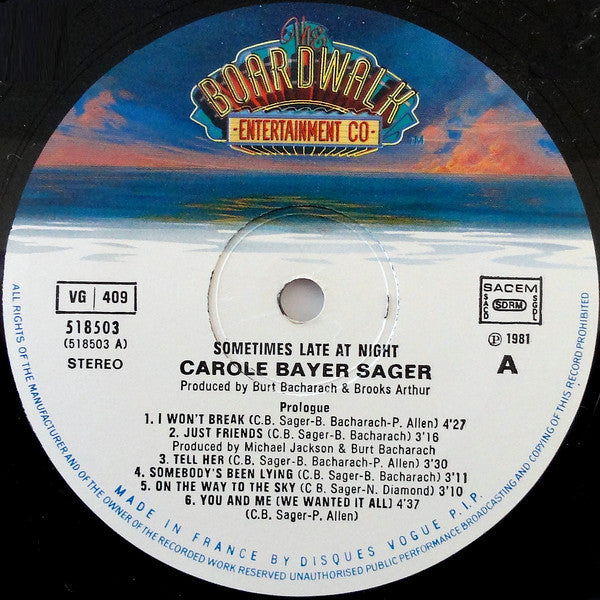 Carole Bayer Sager - Sometimes Late At Night (LP Tweedehands)