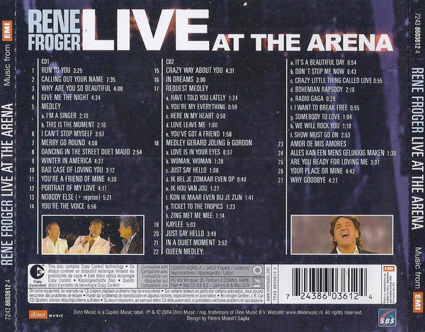 René Froger - Live At The Arena (CD Tweedehands)