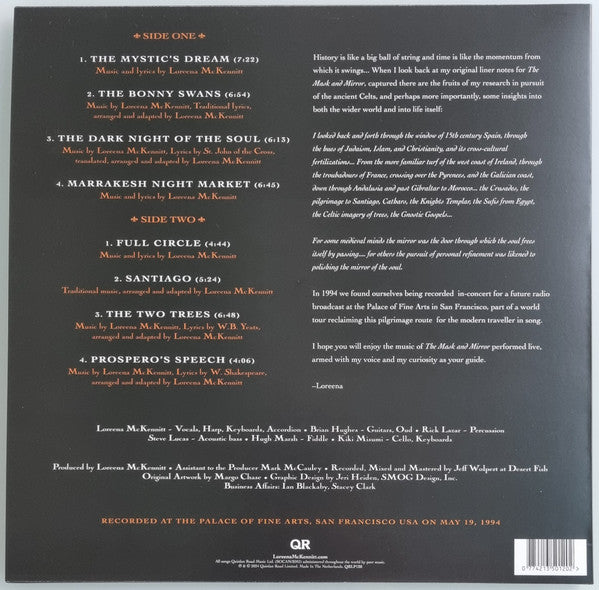 Loreena McKennitt - The Mask And Mirror Live (LP) - Discords.nl