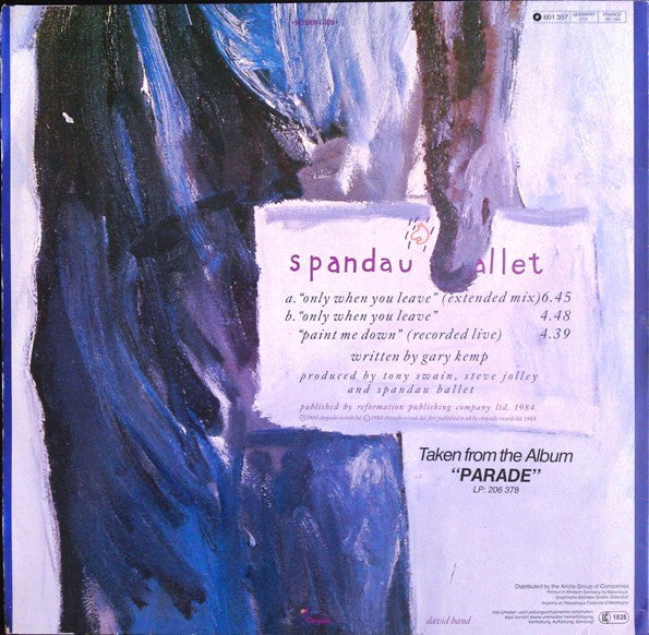 Spandau Ballet - Only When You Leave (12" Tweedehands)